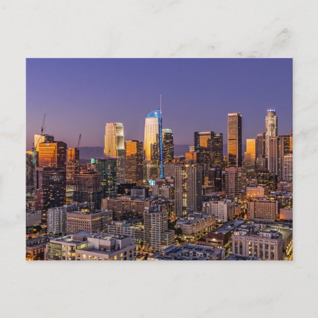 Carte postale de la skyline de Los Angeles (Devant)
