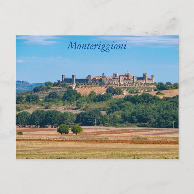 Carte postale de la skyline de Monteriggioni,Tosca (Devant)