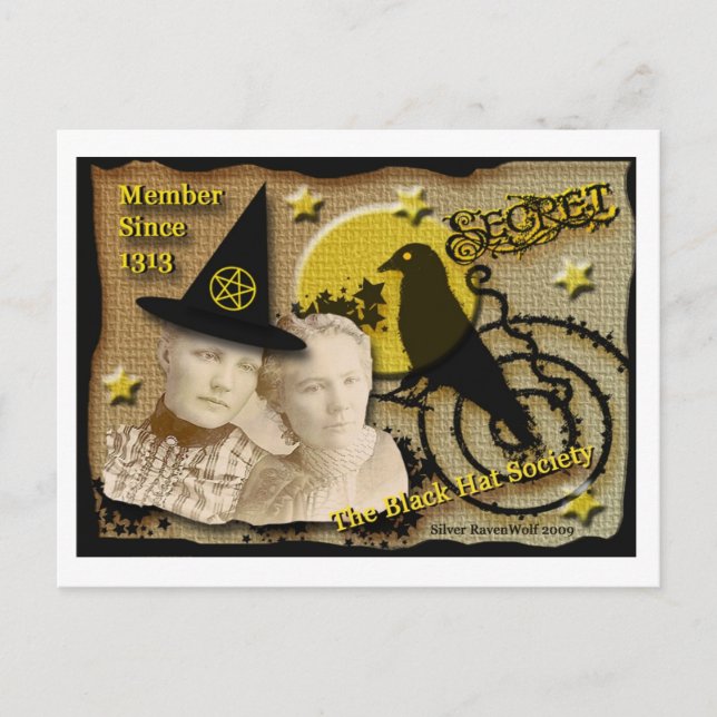 Carte postale de la société secrète Casquette noir (Devant)