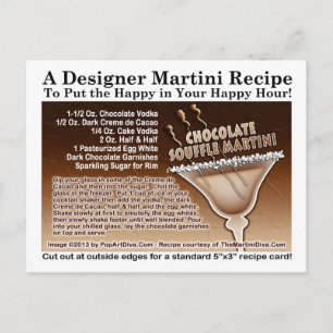 Carte postale de la Souffle de chocolat Martini Re