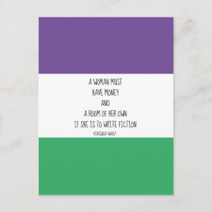 Carte postale de la soumission Virginia Woolf