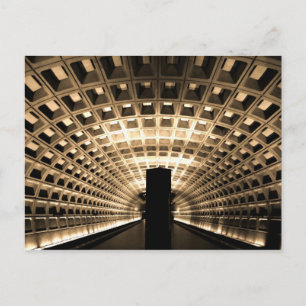 Carte postale de la station de métro Washington DC