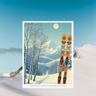 Carte postale de la station de ski de Canmore Albe