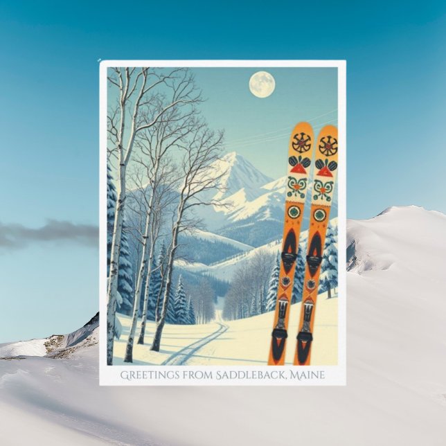 Carte postale de la station de ski de Saddleback M (Créateur téléchargé)