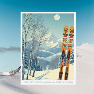 Carte postale de la station de ski Marmot Basin Al