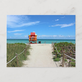 Carte postale de la station Miami Beach Life Guard