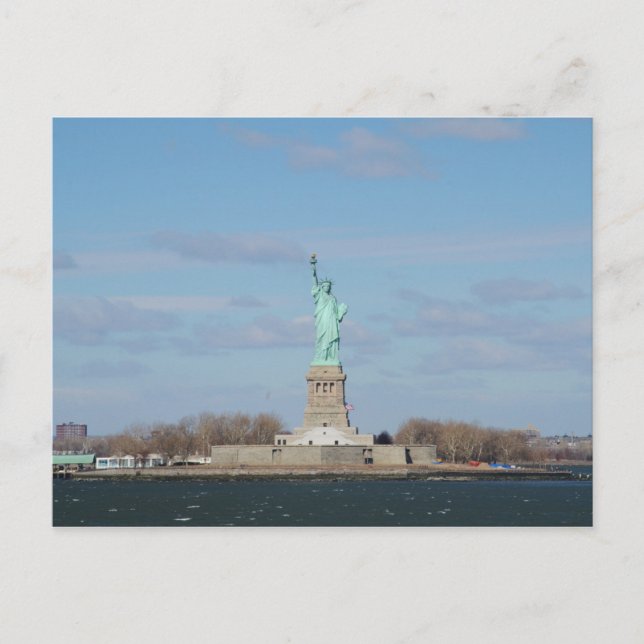 Carte postale de la Statue de la Liberté Ellis Isl (Devant)