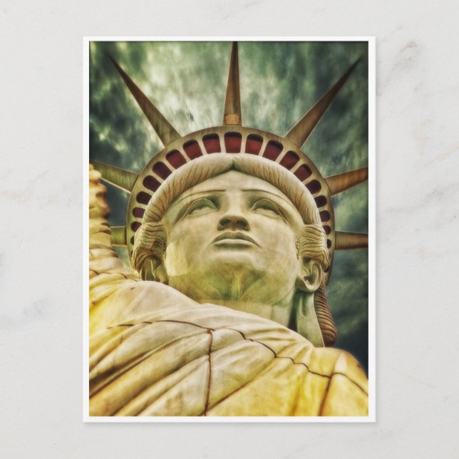 Carte postale de la statue de la Liberté en gros p (Devant)