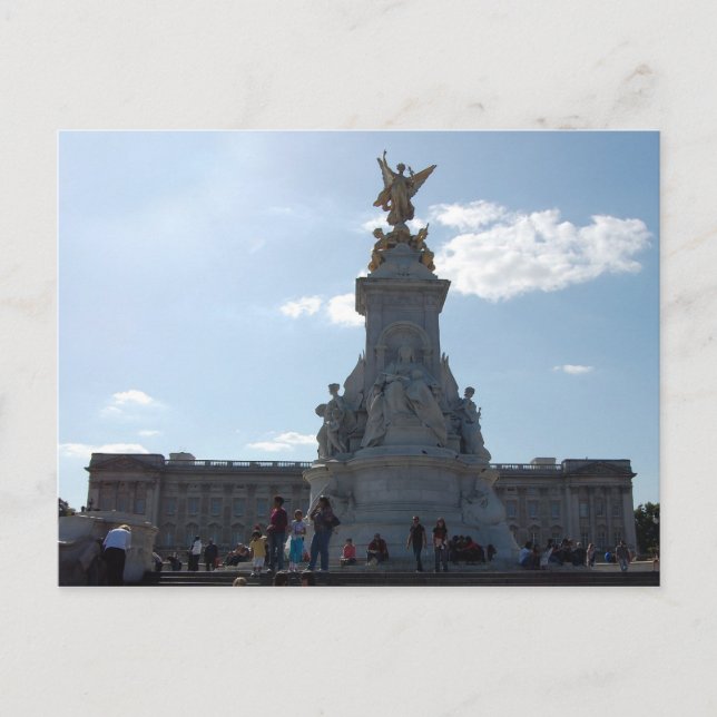 carte postale de la statue de la reine victoria (Devant)