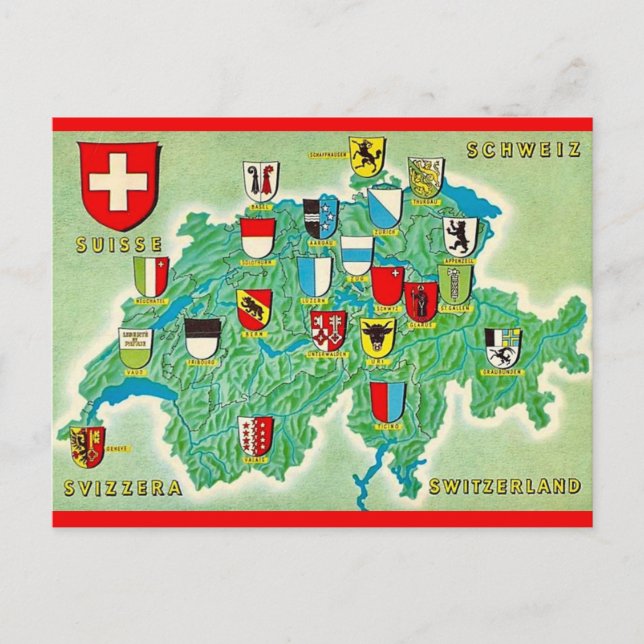 Carte postale de la Suisse (Devant)