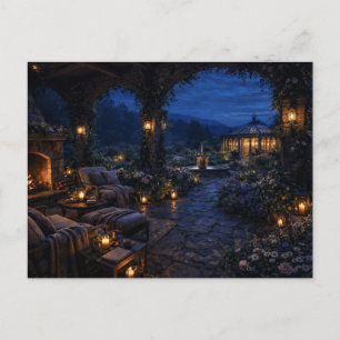 Carte postale de la terrasse du pavillon de jardin