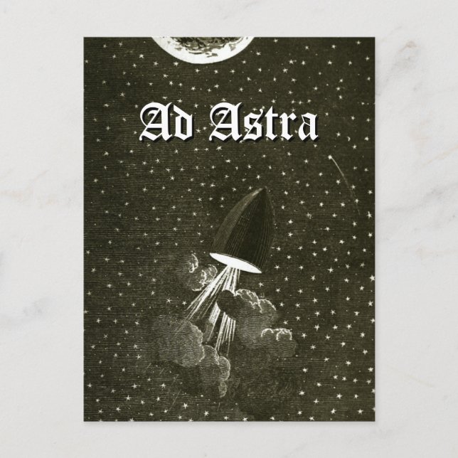 Carte Postale De la Terre à la Lune Art Ad Astra (Devant)