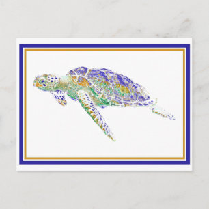 Carte postale de la tortue