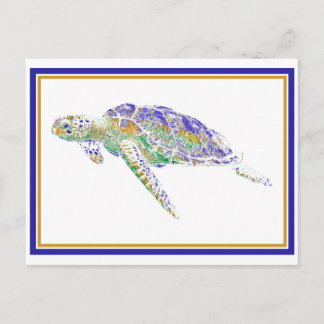 Carte postale de la tortue