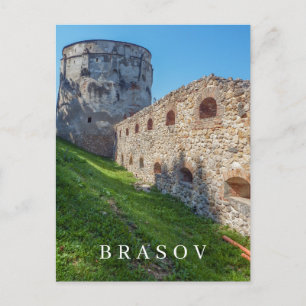 Carte postale de la tour de guet de Brașov en Roum