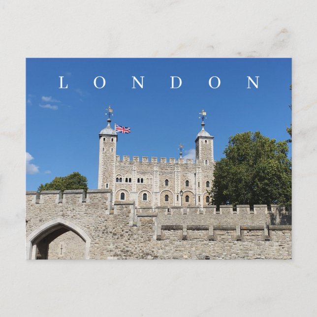 Carte postale de la tour de Londres (Devant)