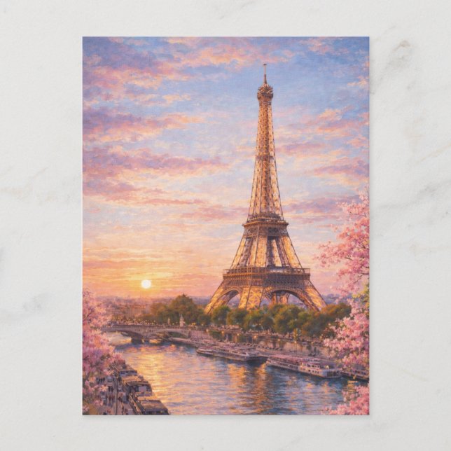 Carte postale de la Tour Eiffel de Paris (Devant)