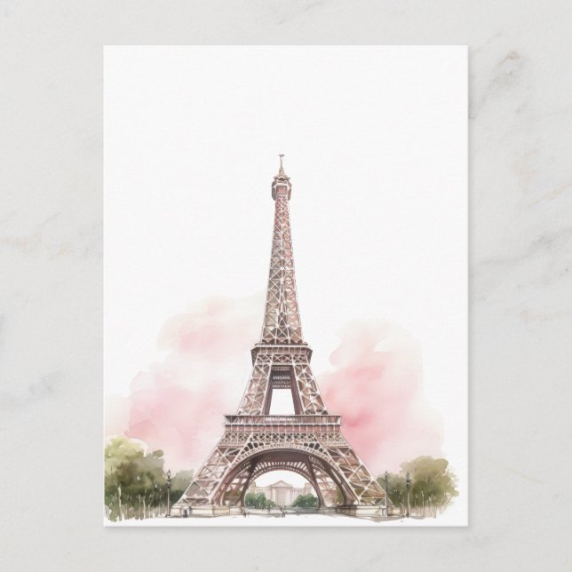 Carte postale de la Tour Eiffel de Paris (Devant)