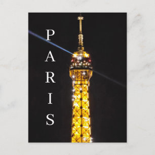 Carte postale de la Tour Eiffel de Paris vue de nu