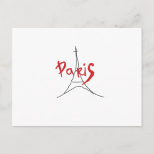 Carte postale de la Tour Eiffel esquisse Paris Fra