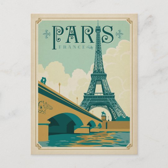 Carte Postale De La Tour Eiffel Paris France Zazzle Fr