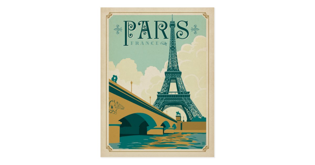 Carte Postale De La Tour Eiffel Paris France Zazzle Fr