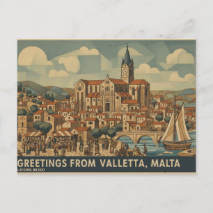 Carte postale de La Valette Malte