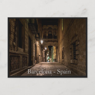 Carte postale de la ville de Barcelone, Espagne