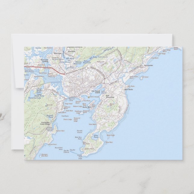 Carte postale de la ville de pêche de Gloucester M (Devant)