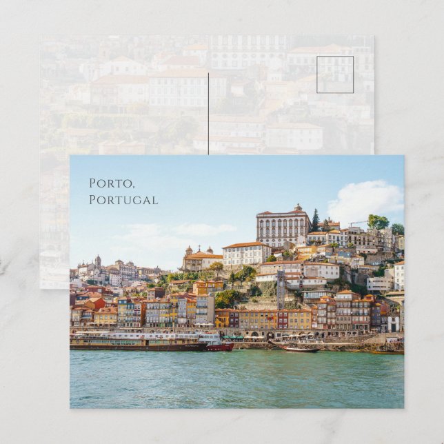 Carte postale de la ville de Porto (Devant / Derrière)