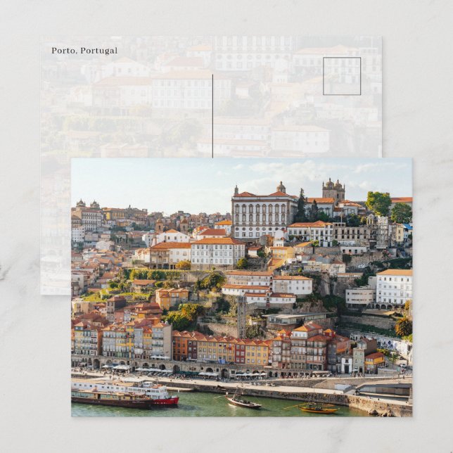 Carte postale de la ville de Porto (Devant / Derrière)