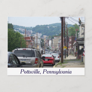 Carte postale de la ville de Pottsville, Pennsylva