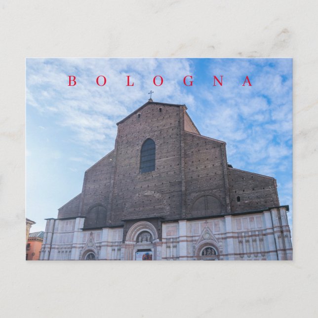 Carte postale de la vue de la basilique San Petron (Devant)