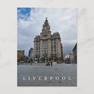 Carte postale de la vue du Liver Building de Liver