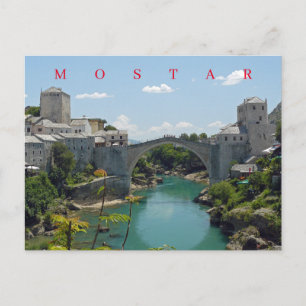 Carte postale de la vue du Vieux Pont de Mostar