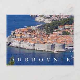 Carte postale de la vue panoramique de Dubrovnik