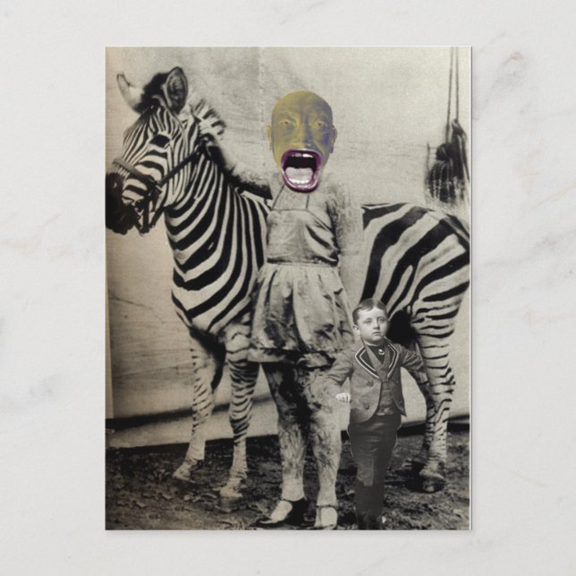 Carte postale de l'acte de cirque criant de D.W. (Devant)