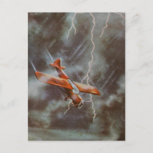 Carte postale de l'aéronef vintage