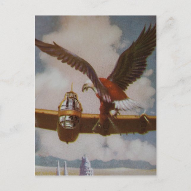Carte postale de l'aéronef vintage (Devant)