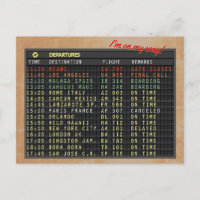 Carte postale de l'Aéroport (tout le texte personn