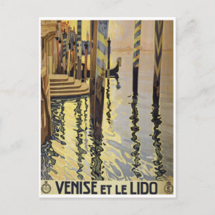 Carte postale de l'affiche de voyage Italie vintag