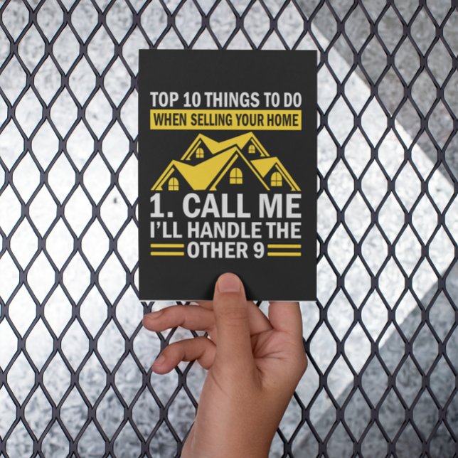 Carte postale de l'agent immobilier Funny Quote (funny real estate agent postcard)