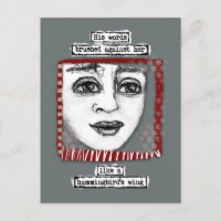 Carte postale de l'aile de colibri