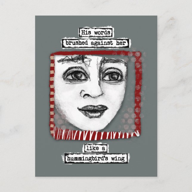 Carte postale de l'aile de colibri (Devant)