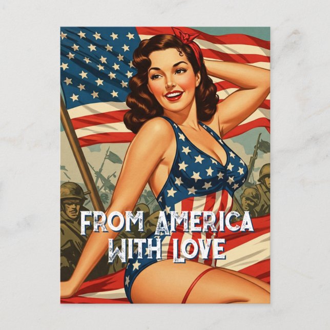 Carte Postale De l'Amérique avec amour / Susan (Devant)