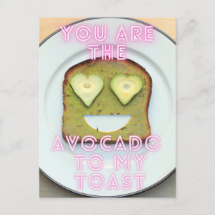 Carte postale de l'ami d'Avocado Love Bestie
