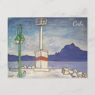 Carte postale de l'ancienne forteresse de Corfou