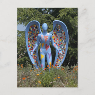 Carte postale de l'ange bleu