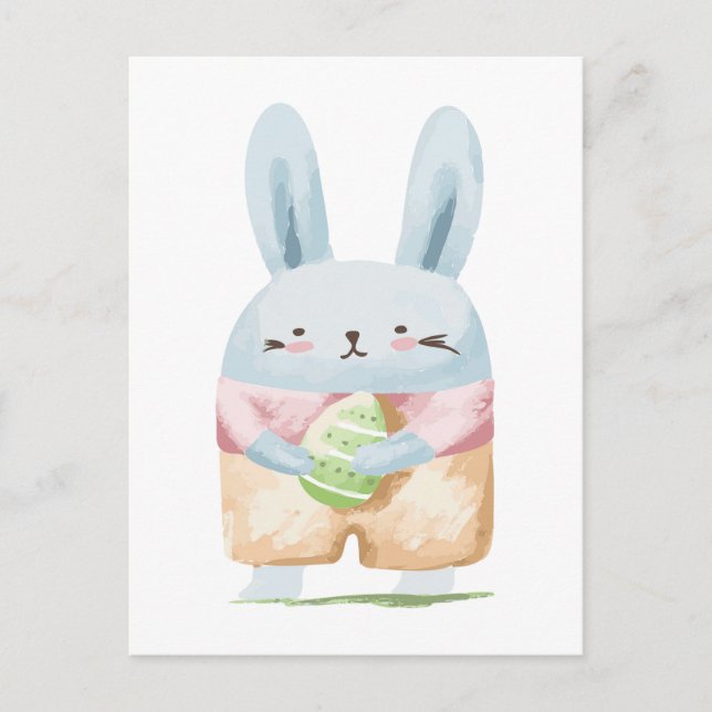 Carte postale de lapin de Pâques (Devant)