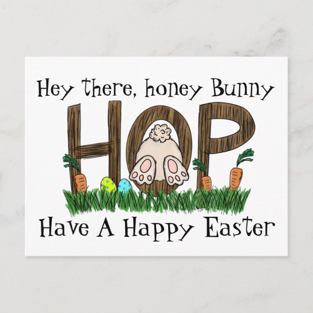 Carte postale de lapin Honey Bunny (Devant)